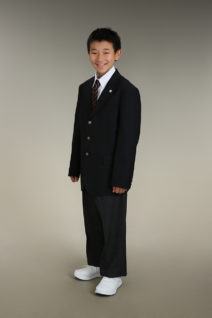 男の子の入学写真