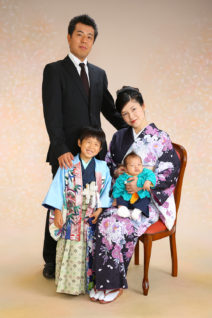 着物の家族写真02